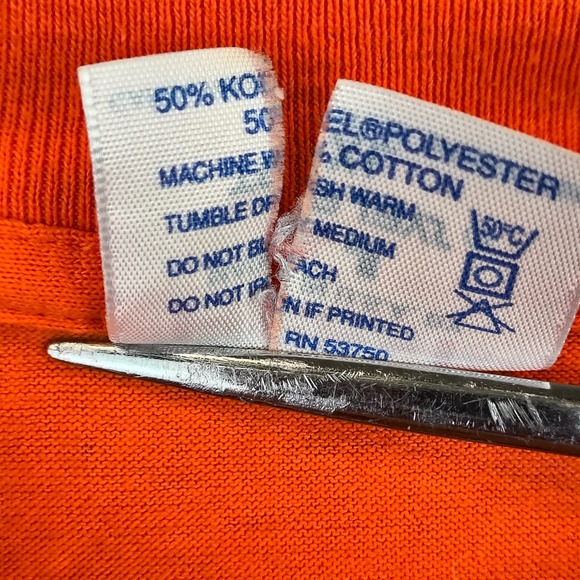 Vintage Florida Alligator Shirt Mens XL Orange Single Stitch Lightning Bolt 80s - Picture 6 of 9